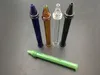 Красочный стиль ручки прямая трубка стеклянные водопроводные трубы аксессуары для курения Dab соломы