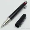 Newson Luxury Quality Black Resin Magnetic Cap Rollerball Pen Carving School Office Business Fashion Cufflinks option6991602