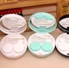 Marble Contact Lens Box with Mirror Marble Stripe Contact Lens Case Travel Glasses Lenses Box Eyes Holder Container GGA2702