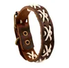 Vintage Woven Cowhide Bracelet Factory Direkt Handgjorda Smycken Läderarmband DAB422 Slap Snap Armband Smycken Armband