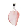 Modig varmförsäljning Naturlig pärla Hängsmycke Ange 12 Mixed Färg Semi-Precious Stone Leaf Shape Agate Pendant