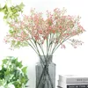 Colorfull Artificial Gypsophila Soft Silicone Real Touch Flowers Artificial Gypsophila for Wedding Home Party Festive Decoration HHAA429