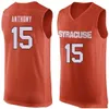 Syracuse Orange College Nr. 13 Paschal Chukwu Basketballtrikot Nr. 14 Braedon Bayer Nr. 15 Carmelo Anthony Herren-Trikots mit individuell genähten Nummern und Namen