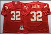 NCAA Mens Vintage Jerseys 19 Joe Montana Len Dawson Marcus Allen Derrick Thomas voetbalshirts gestikt