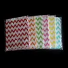 kraft paper popcorn bag partys wavy stripes candy box christmas goodie pouch party supply wedding decorations oil proof paper bag2407411