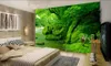 belas paisagens Papéis de parede verde wallpapers floresta fresco fundo de parede decoração pintura