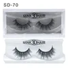 2020 DHL libre 3D Mink Eyelashes Mink Falsas pestañas Soft Natural Thick Fake Eyelashes 3D Eye Lashes Extension 20 estilos