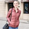 Wholesale-Women sort Winter Down Coat 90% White Duck Down Light Jacket Female warm Outerwear Parka Jacket Plus size 6XL