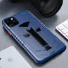 Luxo novo Rugged Militar Armadura TPU Phone Case à prova de choque Stand Holder Capa para iPhone 11 Pro xs Max