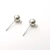 100pcs Lot in bulk silver/ gold Stainless Steel Ear Wires Pin ~with Bead + Coil Earring Finding DIY