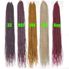 Moda Half Curly Chirstmas Prezent 18 "Ombre Senegalese Twist Hair Szydełka Syntetyczne Szydełka Kręcone Hair End Fioletowe oplatanie Włosy