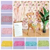 Environment artificial flower wall delicate artificial hydrangea flower wall durable silk flower wall backdrop wedding party decoration