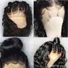 En dentelle complète 100 Real Human Hair Wig for Black Women Body Wave 180 18 Remy Brazilian invisible préparée8987531