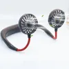 Zespół szyi wentylator przenośny mini podwójny wiatr głowa letni leniwy wentylator do neckplaci wentylator USB do odkrytego sportowego chłodnicy powietrza wentylatora