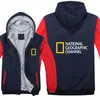 National Geographic Channel Hoodies Winter Männer Mode Wolle Liner Jacke National Geographic Sweatshirts Männer Mantel Y1911112943384