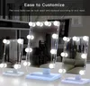 Tout nouveau miroir de maquillage de vanité de style hollywoodien Kit de lampe d'ampoules à LED Miroirs de maquillage éclairés Lumières cosmétiques