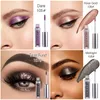 PHOERA 12 Sombras Sombra de ojos de diamante metálico Pearly Impermeable Fácil de usar Fiesta Radiante Fashion Liquid Glitter Eyeshadow