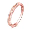 Mode ewige anillos mujer bague aros Rose Gold gefüllt Studs Finger Schwanz Ring-Kupfer-Ringe für Frauen
