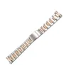 Rolamy 13 17 19 20mm Uhrenbandband Ganz 316L Edelstahl Tone Roségold Silber Uhren -Auster -Armband für Dayjust Y3464725