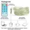 Multi Color String Lights Battery Operated 33ft 100LEDs 8 Music Mode Holiday Lighting with remote for Party Xmas Wedding