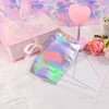 35 * 40cm Auto-selo adesivo Bolsas Mensageiro Laser Holographic plástico Poly Envelope de envio Mailer Postal Mailing Bags cosmética underwear