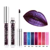 Handaiyan Makijaż Szminka Wodoodporna Lip Gloss Red Lip Long Trwały Ultra Matte Lip Gloss Purple Blue Lipstick