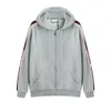 19ss Italie Fashions Marques Nouveaux Hommes SWEAT À CAPUCHE ZIP-UP Logo STRIPE Hommes Hoodies Femmes Sweats Homme Vêtements FG013