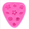 Flores Silicone Bolo Soap Molds DIY Fondant Ferramentas Sugarcraft Bakeware Bolo Decoração Bakeware Ferramentas 3D Formulário