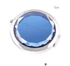 Multi-Colors Aangepaste Kleine Geschenken Dubbelzijdig Vouwen Compact Mirrors Draagbare Reclame Crystal Metal Make Mirror Free Ship 5PCS