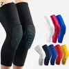 Elbow Knee Pads Andningsbar Sport Basket Betting Comb Bant Leg Sleeve Kalv Fotboll Dance Compression Support Partihandel1