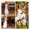 2018 Vintage Camo Robes De Mariée Chérie Halter Satin Cowgirls Camouflage Robes De Mariée Robes De Mariée Robes Chapelle Train