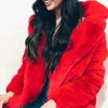 뜨거운 판매 2018 가짜 모피 코트 테디 재킷 여성 겨울 오버 코트 재킷 여성 겨울 긴 소매 여성 겉옷 플러스 크기 2XL