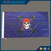 90 * 150cm Pirate Fitness Drapeau 3 x 5 pieds Fond bleu Tissu polyester 100D de haute qualité imprimé pour la décoration ou Halloween, livraison gratuite