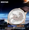 Benyar Luxury Magnet Buckle Quartz Relógios para mulheres Simples Rose Gold Desg.