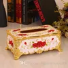 Acryl Tissue Box Universal Luxe Europees Papier Rack Office Tafel Accessoires Home Office KTV Hotel Auto Facial Case Holder