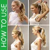 Honey Blonde Body Wave human hair ponytail extension African clip in drawstring blond Pony tail hairpiece100g-140g virgin Prom Hair ponytail