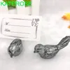 100PCS Antiqued Bird Place Card Holder Wedding Party Decorations Vintage Cute Bird Photo Holders Baby Shower Favors