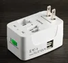 Universal International AC Electric Plug Adapter 2 Porty USB Word Podróż Adapter Notarbel Zasilanie z UU UE Us Au Plug