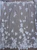 Tyg La Belleza 1 Yard Sequins pärlor 3d blommor på nät bröllop / brud / kväll klänning spets 51 '' Bredd1