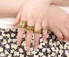 4st/lot Dam Dam Fashionabla Bohemia Vintage Elephant Joint Knuckle Rings Nya smycken Gratis frakt