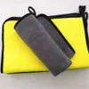 30cm*60cm Car Care Accessories Microfiber Towel Cleaning Cloth Car Care Auto Wash Polish Cloths In Yellow&Grey 7M-4-2