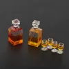 112 Dollhouse miniaturowe butelki whisky whisky i kubki pubowe drink Model 8246899