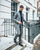 ハンサムなメンズスーツ新しいファッション2ピース新郎のスーツ2ボタンのウェディングスーツ最高の男性スリムフィット新郎Shawl Lapel