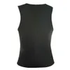 2 Color Plus Size Neoprene de Homens Suor Corset Slimming Vest Shaper Corpo Zipper Sauna Regatas Workout Shirt para perda de peso