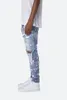 Man 2019 için Moda Erkek Yırtık Kot Kot yeni bir delik üst seviye erkek pantolon Sıkıntılı Denim Pantolon
