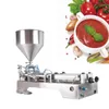 Riempitrice per pasta 110V 220V l Riempitrice quantitativa per acciaio inossidabile Riempitrice pneumatica per pasta a doppia testa Alimentare e chimico