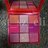 Skönhet Ögon Makeup Rosa Orange Grön Ögonskugga Palett 9 Färger Shimmer Matte Neon Eye Shadow 3 stilar