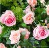 실크 꽃 DIY 결혼식 창 장식 장식 라운드 녹색 벽 공장 아치 꽃 벽 2,020 인공 꽃 아치 철 스탠드