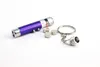 New 2 In1 Red Laser Pointer Pen Key Ring with White LED Light Showポータブル赤外線スティック面白いいじめ猫小売P3978665ペットおもちゃ