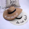 Hot Koop 7-Color Fashion Merk Do Not Sturb Breide Bravel Disky Opvouwbare Sun Hat Zomer Hoed voor Dames Straw Hat Dames Chapeu Panama Fe